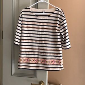 J.Crew Tribal Print Top